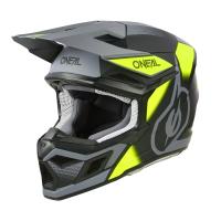 Oneal Шлем кроссовый 3Series Neon Vision V.24 серый/желтый в Томске
