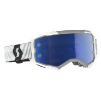 Scott Очки кроссовые Fury white blue chrome works в Томске