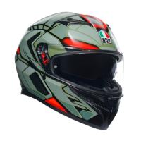 AGV Шлем K3 Decept Matt Black/Green/Red в Томске