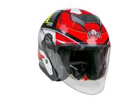 AiM Шлем открытый JK526 Red/Grey/Black в Томске