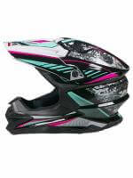 AiM Шлем кроссовый JK803 Multicolor Black/Blue в Томске