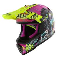 LS2 Шлем MX437 Fast II Mini Gorilla Purple-06 в Томске