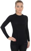 Brubeck Футболка женская Active Wool Черный в Томске