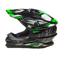AiM Шлем кроссовый JK803S Green/Black в Томске