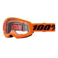 100% Очки Strata 2 V26 Goggle Neon Orange / Clear в Томске