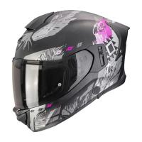 Scorpion Exo Мотошлем Exo-530 Air Hadji Черный/Серый/Розовый в Томске