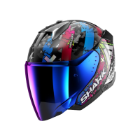 Shark Шлем Skwal I3 Jet Hellcat Black/Chrome/Blue в Томске