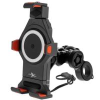 Extreme Style Мото держатель с беспроводной зарядкой anti-vibration R17W в Томске