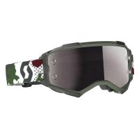 Scott Очки кроссовые Fury dark green/white silver chrome works в Томске