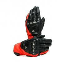 Dainese Перчатки кожаные 4-Stroke 2 Black/Fluo-Red в Томске