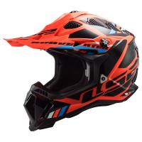 LS2 Мотошлем MX700 Subverter II Evo Stomp черно-оранжевый в Томске