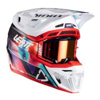 Leatt Шлем кроссовый 8.5 Royal Blue-Red V26 + очки Velocity 5.5 в Томске
