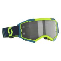 Scott Очки кроссовые Fury LS neon yellow/blue light sensitive grey works в Томске