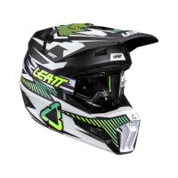 Leatt Шлем кроссовый детский 3.5 V26 Storm Teal + очки Vizion 3.5 в Томске