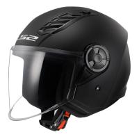 LS2 Мотошлем OF616 Airflow II Solid черный матовый в Томске