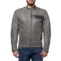 Moteq Куртка кожаная Defender grey в Томске