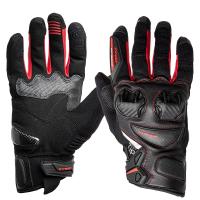 Sweep Перчатки кожаные+текстиль Hammer Black/Red в Томске