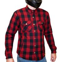 MCP Моторубашка Rebel Full kevlar черный-темно-красный в Томске
