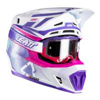 Leatt Шлем кроссовый  7.5 V26 Purple + очки Velocity 4.5 в Томске