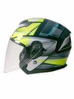 AiM Шлем открытый JK526 Yellow/Grey/Black в Томске