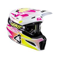 Leatt Шлем кроссовый 3.5 V26 Storm Pink + очки Vizion 3.5 в Томске