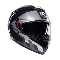 AGV Шлем K3 Shade Grey/Yellow Fluo в Томске