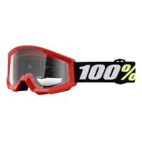 100% Очки детские Strata Mini Goggle Red/Clear Lens 2025 в Томске