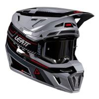 Leatt Шлем кроссовый 8.5 Grey V26 + очки Velocity 5.5 в Томске
