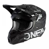 Oneal Шлем кроссовый 5Series Polyacrylite Черный/Белый в Томске