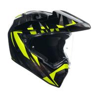 AGV Шлем AX9 E2206 V26 Steppa Carbon/Grey/Yellow Fluo в Томске