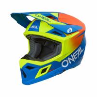 Oneal Шлем кроссовый 3Series Solid V.24 синий/желтый в Томске