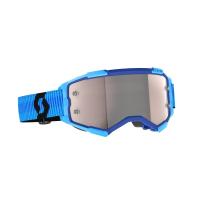 Scott Очки кроссовые Fury blue/black/silver chrome works в Томске