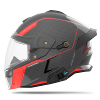 509 Шлем Delta V Carbon Commander с подогревом Racing Red в Томске
