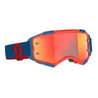 Scott Очки кроссовые Fury dark blue/neon red/orange chrome works в Томске