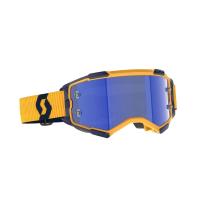 Scott Очки кроссовые Fury dark yellow/dark blue/blue chrome works в Томске