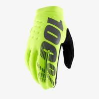 100% Мотоперчатки текстильные подростковые Brisker Youth Glove Fluo Yellow в Томске