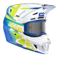 Leatt Шлем кроссовый  7.5 V26 Pixel Blue + очки Velocity 4.5 в Томске