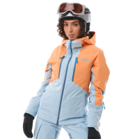 Dragonfly Куртка горнолыжная утепленная Gravity Woman 2025 Mock Orange-Light Blue в Томске