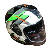 AiM Шлем JK526 Fluo-Green/White/Black в Томске