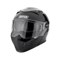 Simpson Шлем модуляр Darksome Gloss Black в Томске