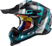 LS2 Мотошлем MX700 Subverter Evo Max Черно-бирюзовый в Томске