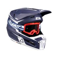 Leatt Шлем кроссовый детский 3.5 V26 Blue + очки Vizion 3.5 в Томске