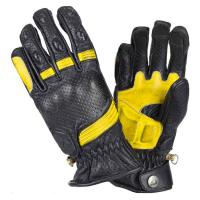 BY City Мотоперчатки Retro II Black/Yellow в Томске