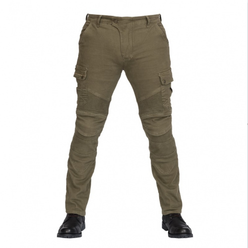 MadBull Мотобрюки Cargo JS Stretch Olive в Томске