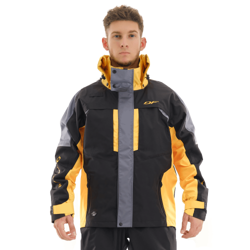 Dragonfly Куртка мембранная Quad Pro Black-yellow в Томске
