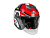 AiM Шлем открытый JK526 Red/Grey/Black в Томске