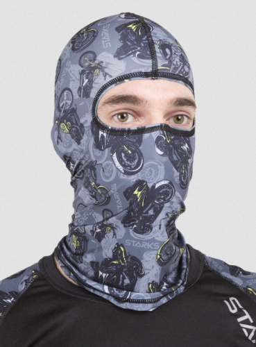 Starks Подшлемник Light Print Moto Серый принт в Томске