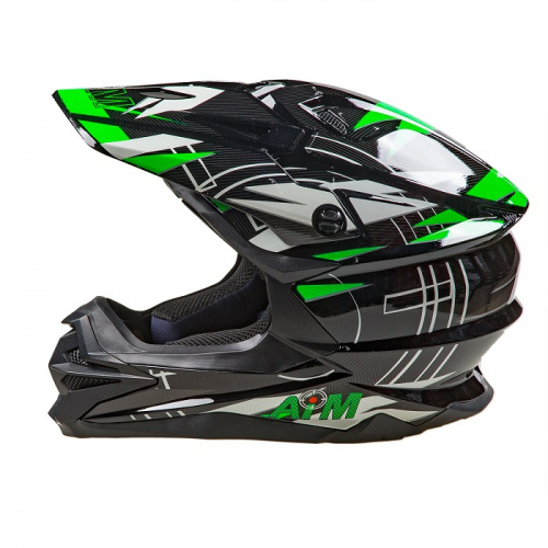 AiM Шлем кроссовый JK803S Green/Black в Томске