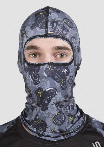 Starks Подшлемник Light Print Moto Серый принт в Томске