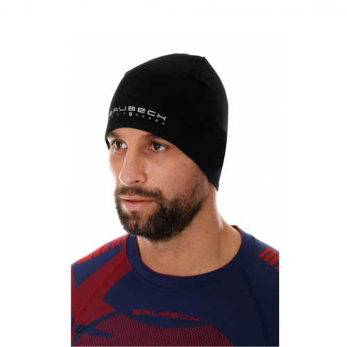 Brubeck Шапка шерстяная Active Wool Черная в Томске
